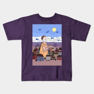 Head above clouds Kids T-Shirt